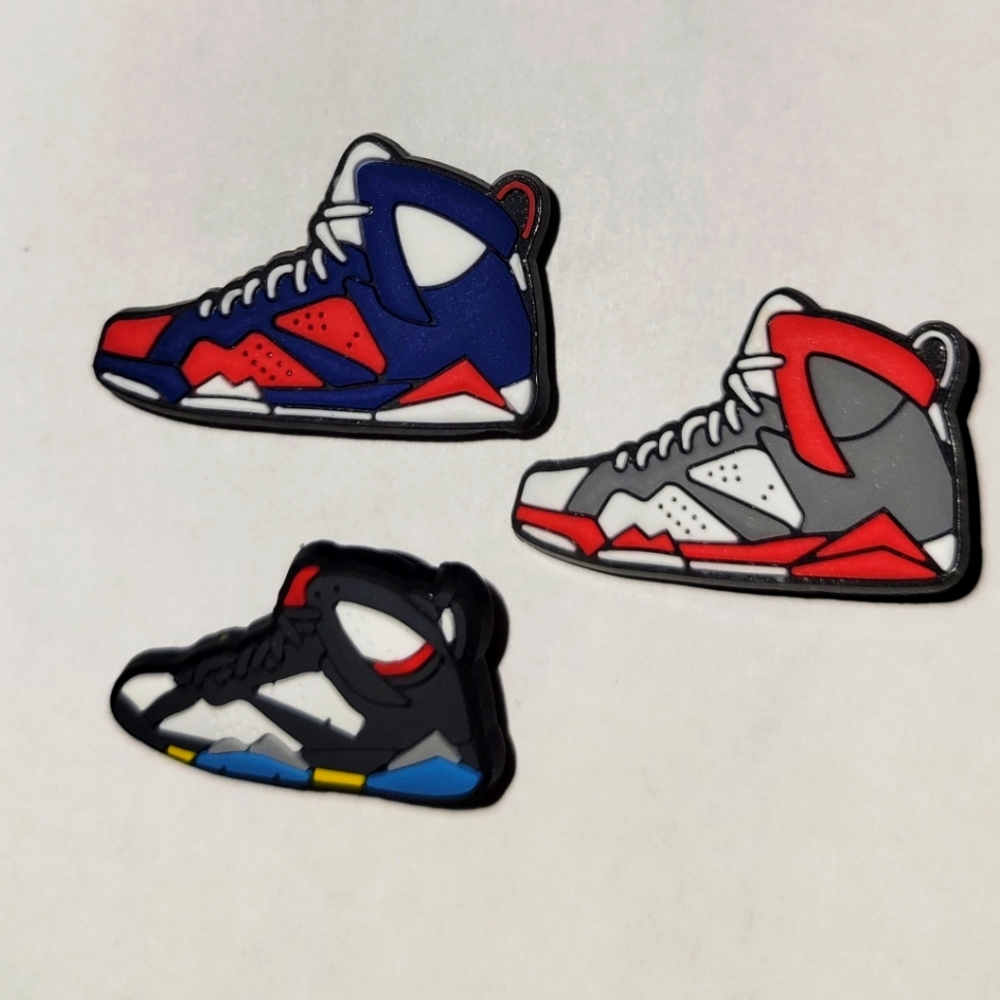 3 Gym Shoe Jibbitz Shoe Charms